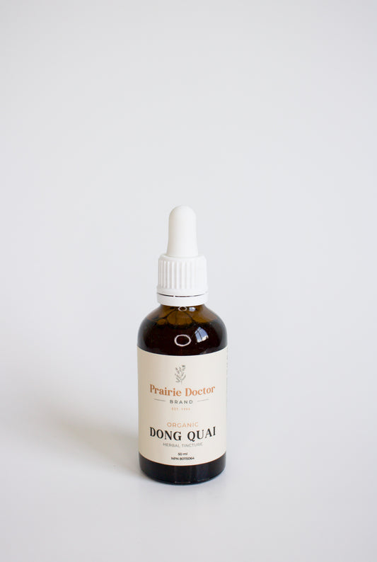 Our organic Dong Quai herbal tincture is crafted using organic, sustainably sourced Dong Quai root. Dong Quai has a long history of use in Traditional Chinese Medicine (TCM) for its ability to invigorate and harmonize/tonify the blood.