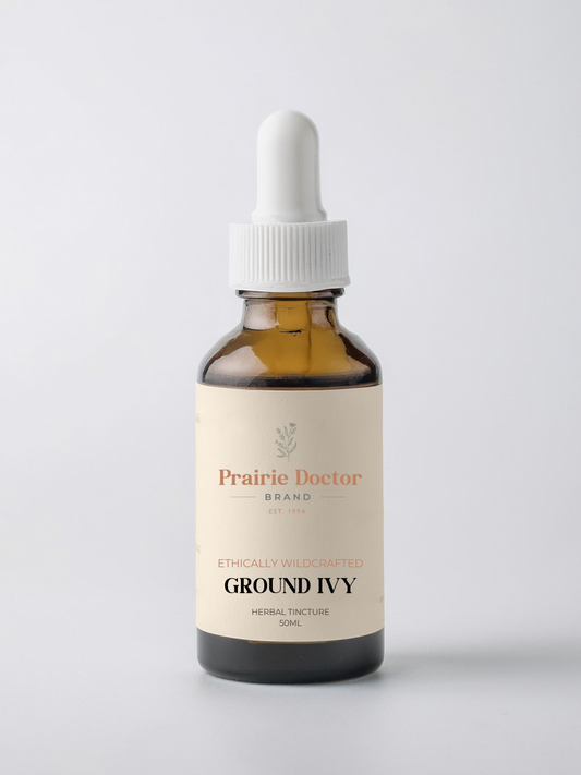 Our Ground Ivy Herbal Tincture is carefully crafted using organically grown, sustainably harvested Ground Ivy. Traditionally used in European and North American herbal medicine, this aromatic herb is valued for its health supporting properties.