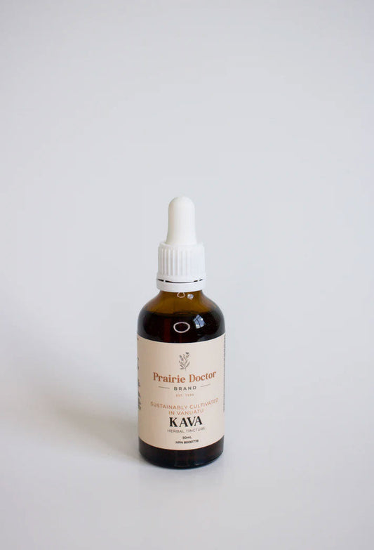 Our sustainably cultivated Kava Kava herbal tincture is made using Vanuatuan grown Kava Kava root.&nbsp;  Cherished for centuries in the South Pacific, Kava Kava is an ancient plant medicine that has been revered as a natural remedy for stress relief due to it's ability to promote relaxation, ease stress and anxiety, support better sleep and evoke mellow moods