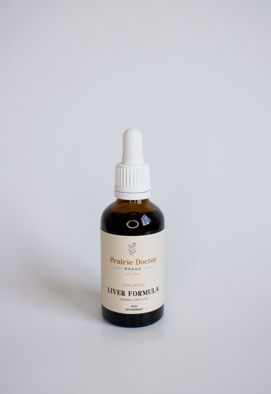 Our organic Liver Formula herbal tincture is crafted with a powerful blend of organic, sustainably sourced Liver supporting herbs. 