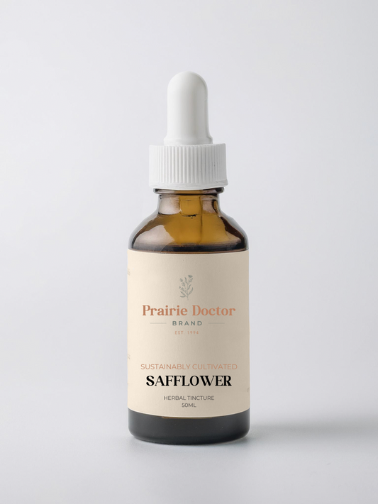 Our Safflower tincture is crafted with organically grown, sustainably harvested Safflower petals. Traditionally used in both Eastern and Western herbal practices, Safflower has been valued for its many health supporting properties.