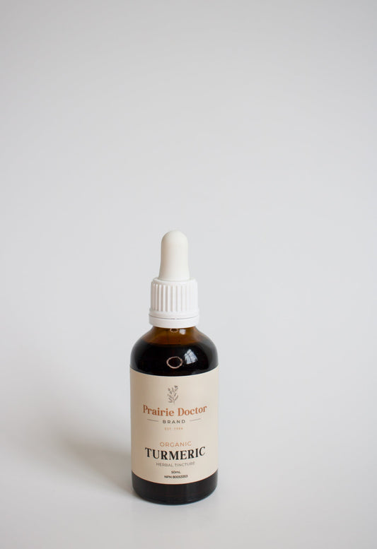 Our organic Turmeric herbal tincture is crafted using organic, sustainably sourced Turmeric root. Turmeric is known for its powerful anti-inflammatory properties and its ability to help ease joint pain as well as aid healthy digestion.