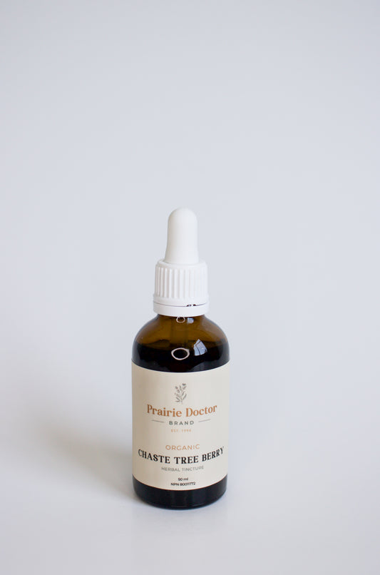 Our organic chaste tree berry (vitex) tincture can be used to relieve symptoms of PMS or as a hormone normaliser to help stabilise menstrual cycle irregularities.