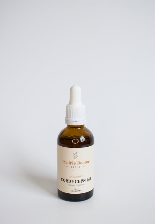 Our organic Cordyceps mushroom tincture has been crafted using organic, sustainably sourced Cordyceps mushroom fruiting bodies. Cordyceps have long been revered in traditional healing for their adaptogenic properties and ability to support energy, stamina, and overall wellbeing.