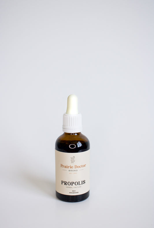 Our organic propolis herbal tincture has traditionally used in Herbal Medicine to help relieve sore throat and other mouth and throat infections and to help relieve mucous membrane inflammation of the mouth and throat.